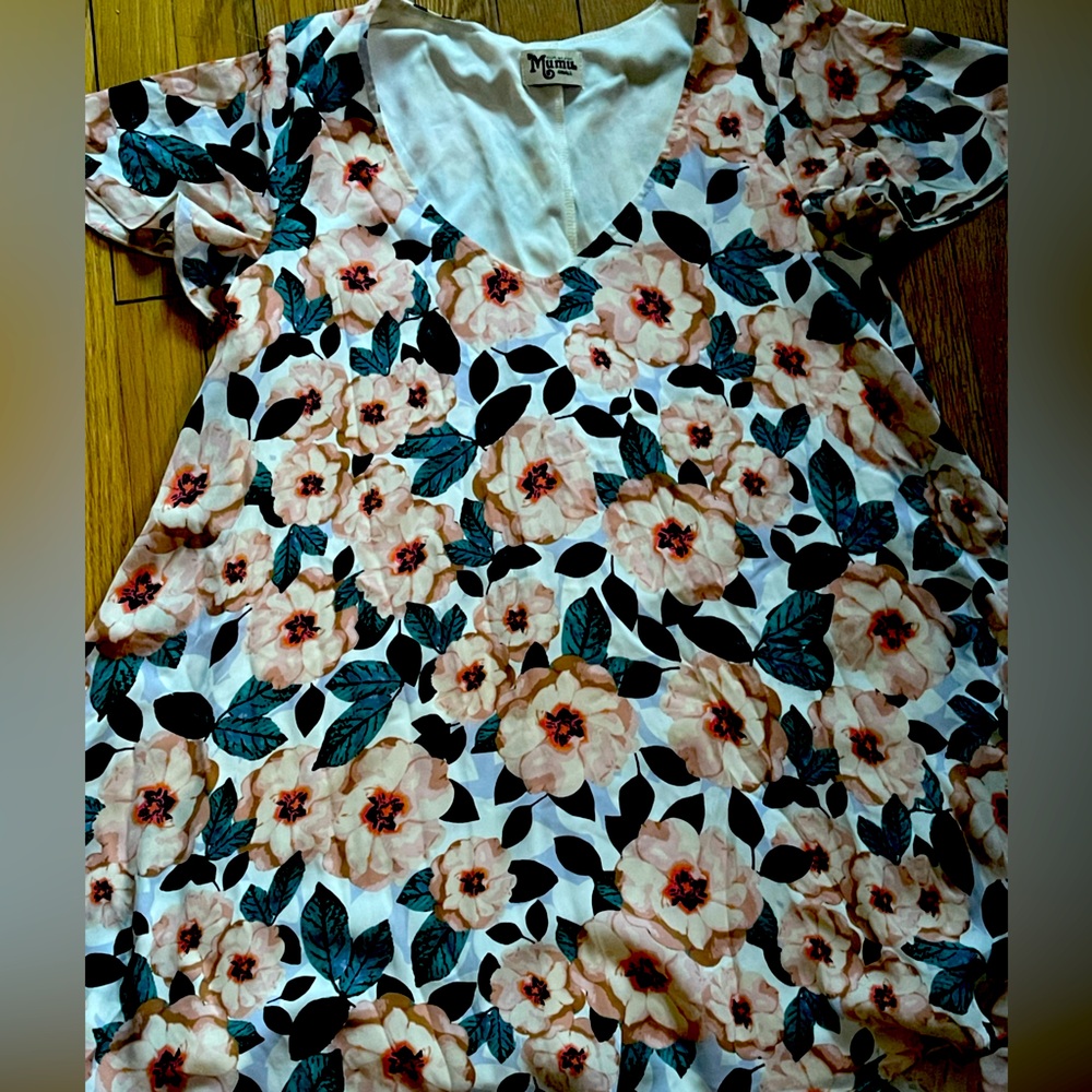 Show me your mumu kylie floral printed dress smaller dress -small and euc